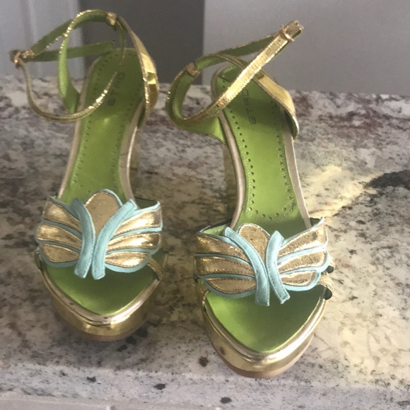 Etro Shoes - ETRO metallic gold platform Etro Shoes - ETRO metallic gold platform